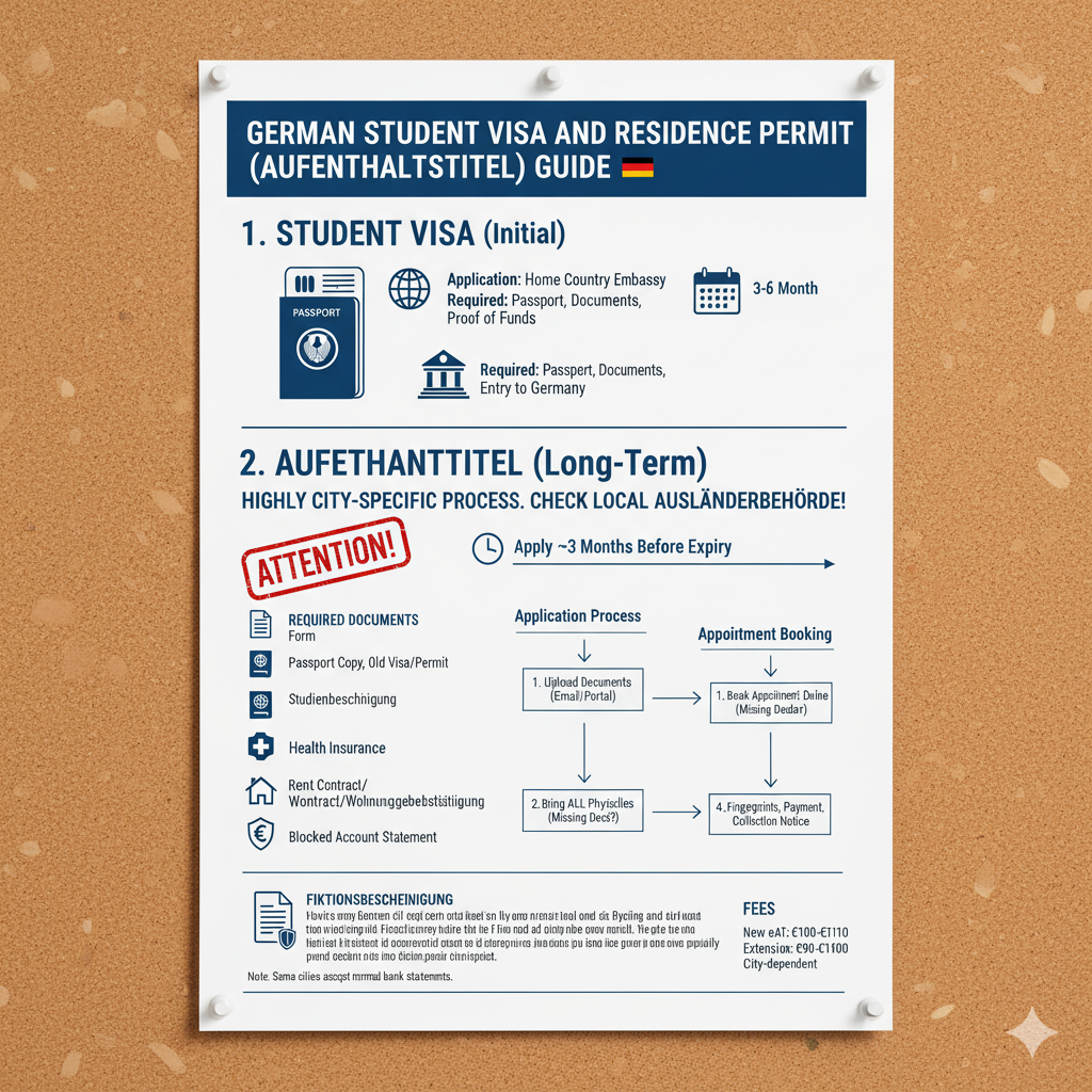 German Student Visa and Residence Permit (Aufenthaltstitel) Guide