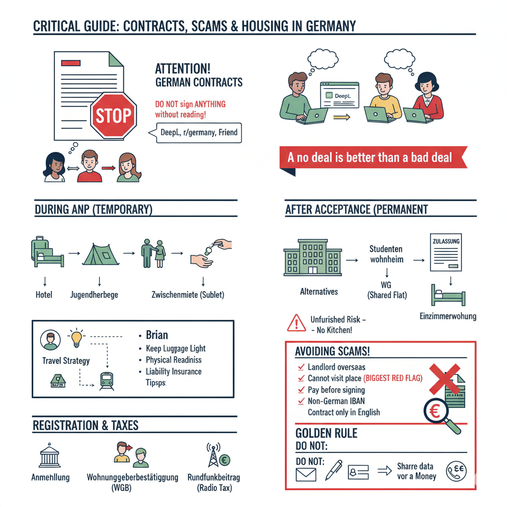 Critical Guide: Contracts, Scams, and Housing for Students in Germany